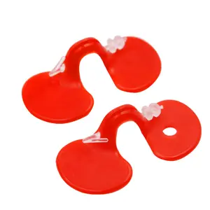 Good quality protecting poultry plastic red chicken eye glasses pinless peepers blinders for poultry farm