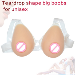 Zachte Natuurlijke Realistische Sexy Siliconen Borstprothesen Valse Kunstmatige Grote Borsten Drag Queen - Product Image 5