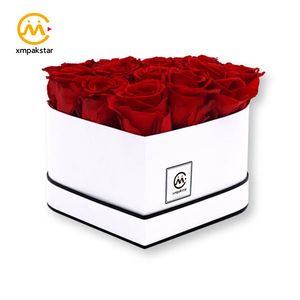 Custom Made Luxury Rigid <strong>Heart</strong> <strong>Shaped</strong> Fresh Rose Flower Bouquet Gift Packaging <strong>Box</strong> with logo - Product Image 4