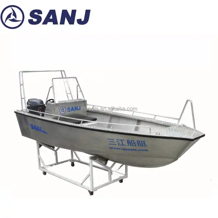 Aluminium cheap fishing boat with outboard