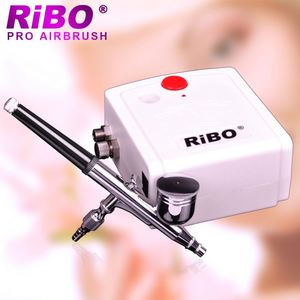 RIBOแอร์บรัชครบชุด,ชุดตกแต่งเค้กพร้อมแอร์บรัชและคอมเพรสเซอร์แบบพกพา - Product Image 1
