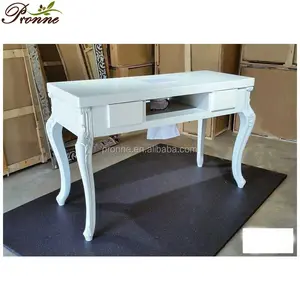 beauty salon equipment nail care wholesale white salon manicure station table with arm pad