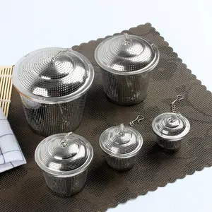 Stainless Steel Ukuran Yang Berbeda Mesh Longgar Daun Teh Keranjang Infuser