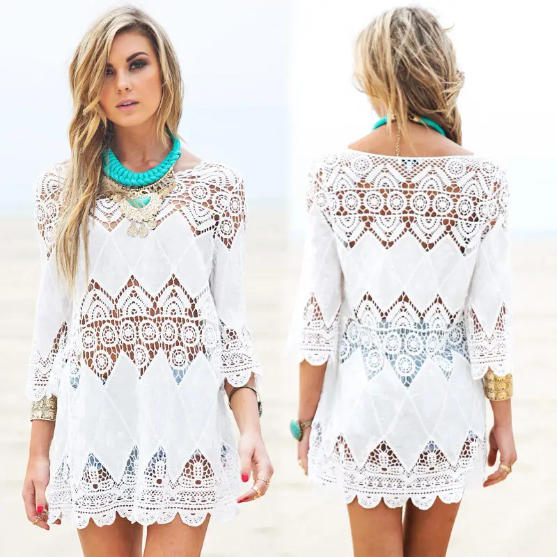 Abito estivo da donna, corto, elegante, con spalline sottili, abito da spiaggia, estivo, leggero, casual, senza maniche, linea ad A, tinta unita, stile bohémien, AAA Azzurro, S
