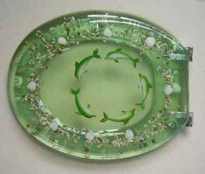 Siège de toilette en polyrésine transparente, 40 sièges, norme européenne - Product Image 3