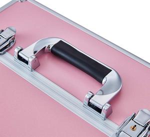 High Quality Aluminum <strong>Makeup</strong> Cosmetic Train Case Cosmetic Storage <strong>Box</strong> Professional <strong>Makeup</strong> Boxes - Product Image 3