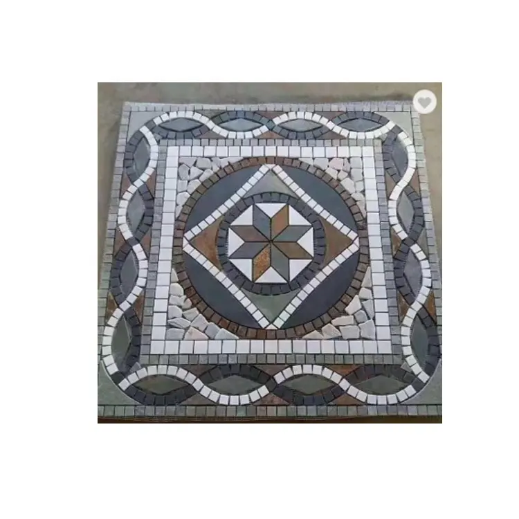 Slate Mosaic Pattern Decorative Natural Garden Round Paving Stone