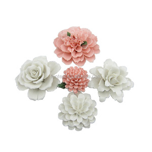 <span class=keywords><strong>Porcelaine</strong></span> décorative de luxe, mini fleurs en céramique, fait à la main, pour artisanat, nouveauté - Product Image 6