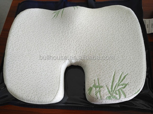 Coccige cuscino di seduta in Memory Foam in Gel di bambù ortopedico <span class=keywords><strong>con</strong></span> cinturino di fissaggio <span class=keywords><strong>elastico</strong></span> - Product Image 4