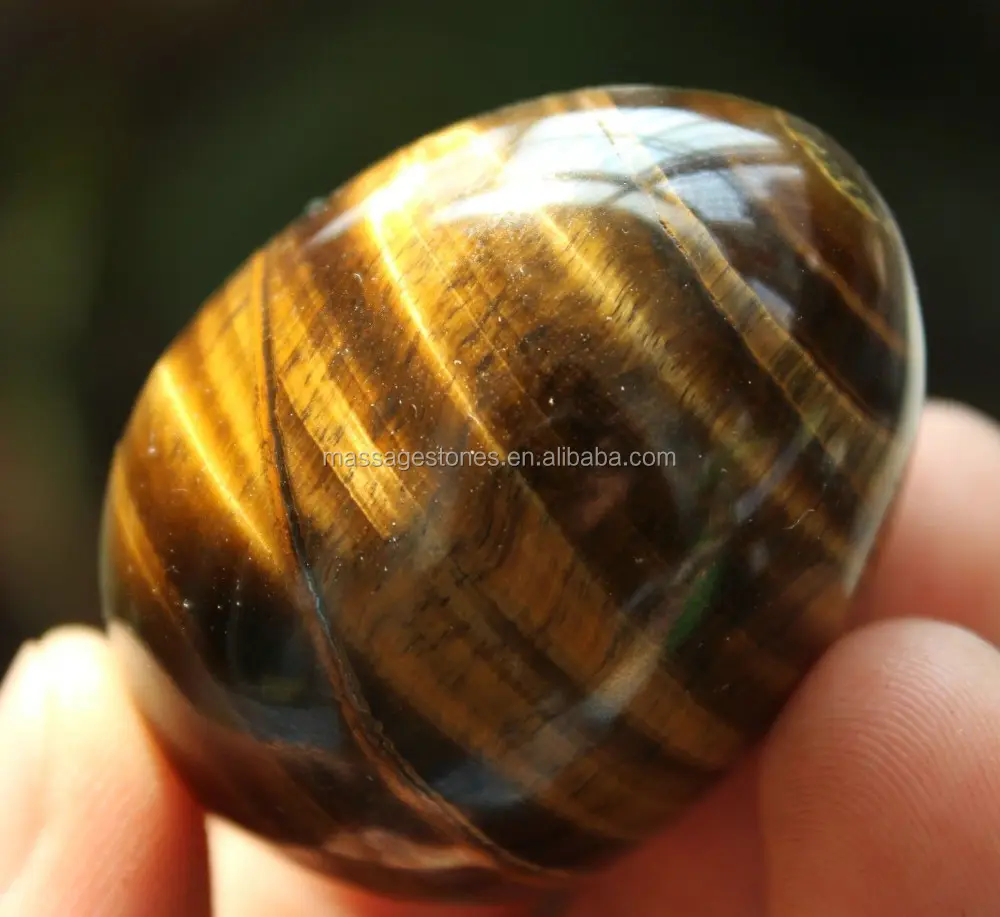Desejo Natural pedras de ouro pedra preciosa olho de tigre 3.5-4.5 centímetros de ovo