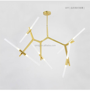 Oro/Nero moderno G4 ha condotto l'illuminazione lampadario Agnes Lampadario - Product Image 5