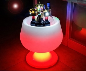 Vente en gros en usine de Rigeba Batterie d'éclairage à LED Seau à glace pour le vin Lumière brillante pour les événements de fête en club - Product Image 1