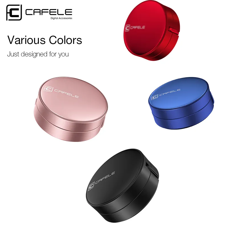 CAFELE Customized Retractable 2 in 1 Micro Type-C USB charging cable Data Sync Charger 8pin Cable for iphone