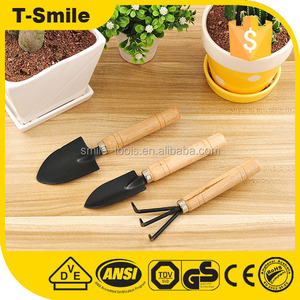 Casa e Giardino Manico In Legno 3 pz set <span class=keywords><strong>Mini</strong></span> Attrezzi Vanga Pala Rastrello - Product Image 3