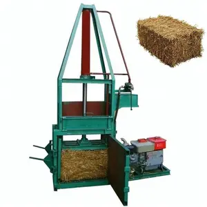 Hot sale hydraulic coconut palm fiber baler pine straw baling machine