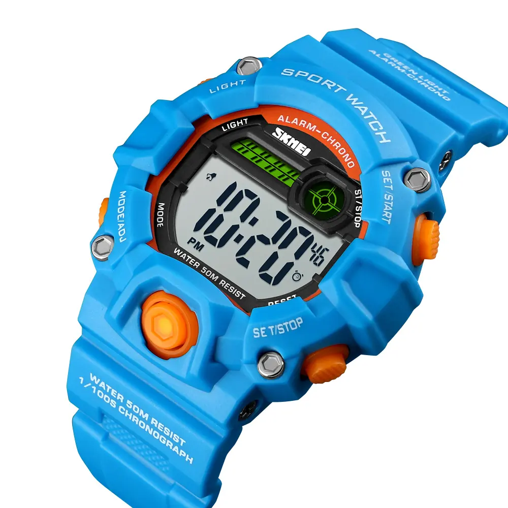 skmei 1484 dual time digital watch low price children high quality 5atm waterproof watch