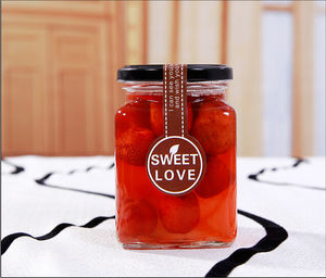 Bocaux à miel vides en verre 250ml 400ml 500 ml, 4oz 12oz, forme carrée, bon marché, vente en gros avec couvercles noirs, livraison gratuite - Product Image 4