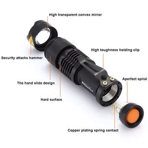 ALONEFIRE SK68 LED UV Flashlight Purple Violet 365nm Light Adjustable Focal Scorpion Money Ore Detection <strong>Lamp</strong> AA 14500 <strong>Battery</strong> - Product Image 4