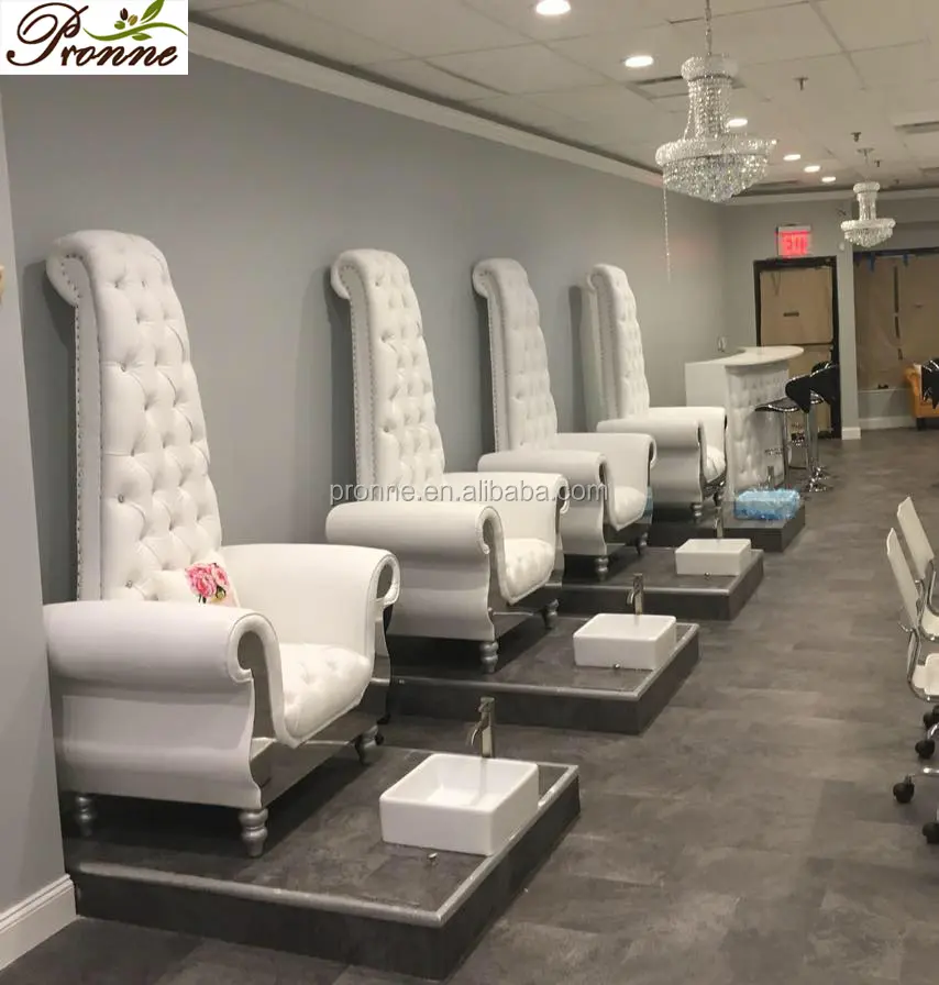 Multi-functional beauty equipment nail shop pedicure chair salon foot spa massage with pedicure porcelain sink