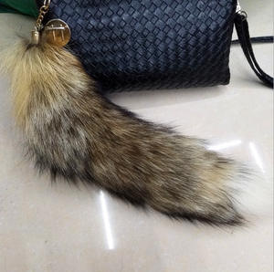 <span class=keywords><strong>Fairy</strong></span> <span class=keywords><strong>Tail</strong></span> Porte-clés Véritable Fourrure Peau Fourrure Porte-clés Pendentif Véritable Queues De Fourrure De Renard En Gros - Product Image 3