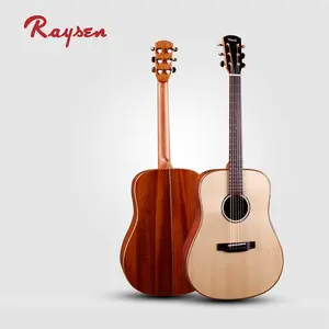 Best Guitar For Beginners 6 String Acoustic Guitar Solid Wood Sitka Spruce Factory Supply