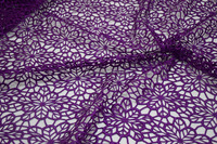 Tissu de Dentelle Cordon Africain Violet 2016 Tissu de Dubaï Dentelle Guipure HY0294