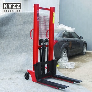 Đôi Ngã Ba Thủy Lực Bằng Tay Xe Nâng Pallet <span class=keywords><strong>Stacker</strong></span>, ngành công nghiệp Cơ Khí Ngã Ba Điều Chỉnh Pallet Tay Jack - Product Image 2