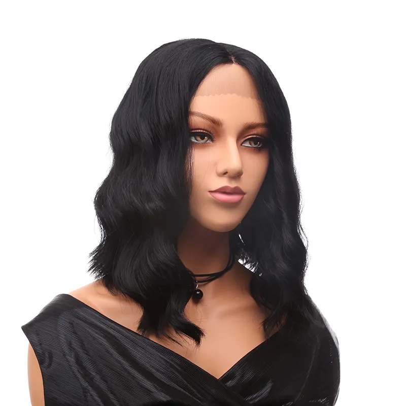 Wholesale price synthetic lace front wig synthetic wig for black women