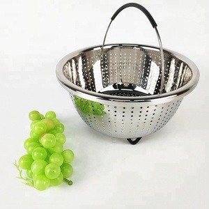 <span class=keywords><strong>Amazon</strong></span> Venta caliente de acero inoxidable Instanted olla de vapor cesta con mango de <span class=keywords><strong>silicona</strong></span> - Product Image 5