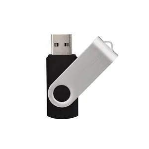 Горячая Распродажа, вращающиеся настраиваемые металлические USB флэш-накопители 2,0 USB 16 Гб