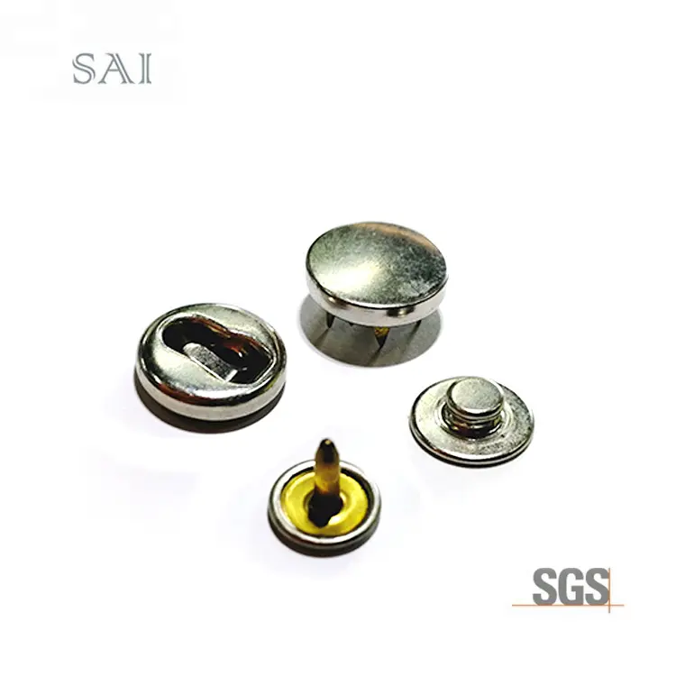 Big metal shank button cover with reasonable price