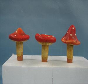 Estacas en forma de seta de terracota para decoración de jardín con función de autorriego de flores - Product Image 2