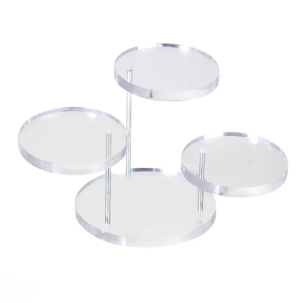 Acrylic Jewelry Watch Display Boxes Holder Rack Box Clear Acrylic Jewelry Organizer 3 Tray Stands for Earring Bracelet Necklace