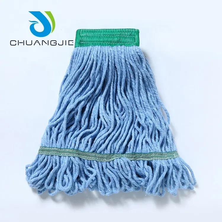 Pratico Mop riutilizzabile per la pulizia del pavimento pezzi di ricambio sostituzione cotone bagnato Magic Blue Mop Head