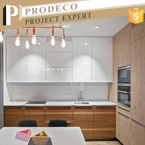 Modern Modular Melamine <strong>Kitchen</strong> <strong>Cabinet</strong> with Pantry Cupboard Sink Faucet Hinge for Apartment Use - Product Image 2