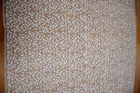 Vente en gros ivoire broderie mariée Corée dentelle perlée robe blanche tissus de dentelle HY1049-7