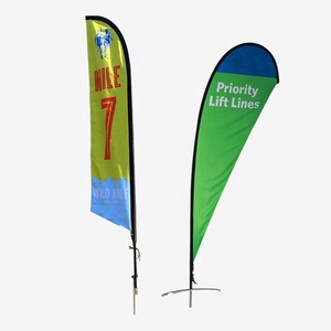 Promotion Feather Flag Flying Flags and <strong>Banners</strong>,Custom Advertising Feather Bow Bali Beach Flags,outdoor Teardrop Flag - Product Image 2