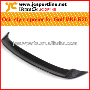 osir estilo de fibra de carbono alerón trasero para vw golf mk6 r20 baul trasero del labio de arranque del coche del ala - Product Image 1