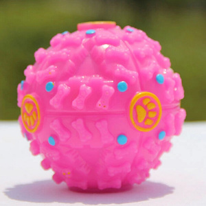 Palla Squeaky per Cani in Plastica e Gomma Ecologica, Giocattolo per Allenamento IQ, Masticazione Dentale, Alimentazione Lenta, Elimina la Noia - Product Image 3