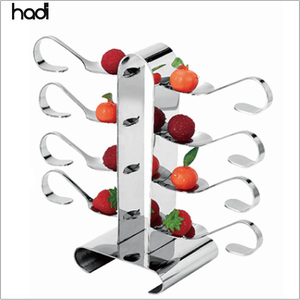 Proveedor de utensilios de buffet Soporte de pastel de acero inoxidable Espejo de decoración Fruta Postre Snack Catering Soporte de exhibición de alimentos - Product Image 2