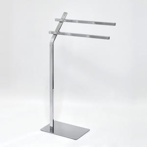 Béquille En Métal De Conception de Tube 2 Rail Support de Brosse De Toilette - Product Image 1