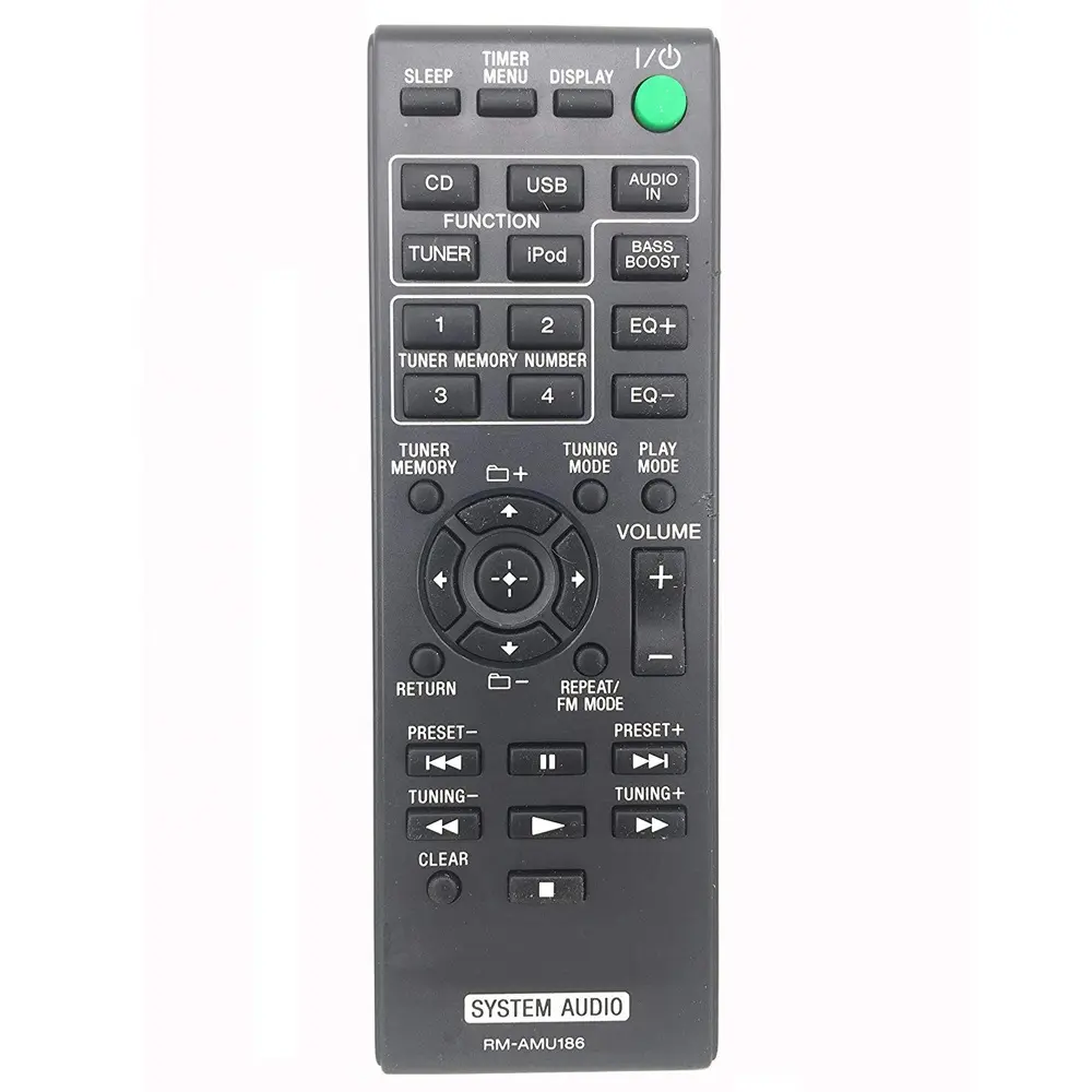 RM-AMU186 Replacement Remote Control for Sony System Audio