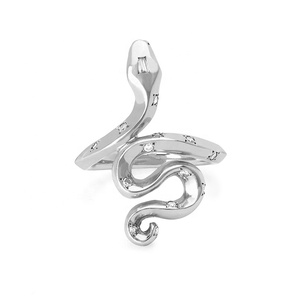 <span class=keywords><strong>Anello</strong></span> Gemnel in <span class=keywords><strong>Argento</strong></span> Sterling <span class=keywords><strong>925</strong></span> con Zirconi Cubici, Design a <span class=keywords><strong>Serpente</strong></span>, Placcato Oro 18k, Vendita all'Ingrosso - Product Image 3