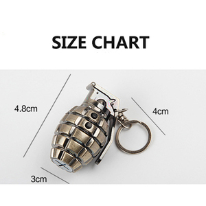 Mô Phỏng Mới LỰU ĐẠN Keychain LED Chiếu Sáng Mini Đèn Pin Tùy Chỉnh Ánh Sáng LỰU ĐẠN Troch <span class=keywords><strong>Key</strong></span> Chain - Product Image 3