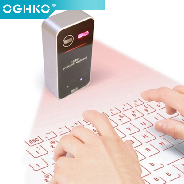 Nouvelle arrivée morden conception économiser de l'argent sans fil virtuel laser projecteur clavier