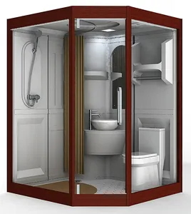 Ev kullanımı için rahat ve mutfak ürünü prefabrik Pod deniz banyo tasarımı mobil tuvalet fiyatı