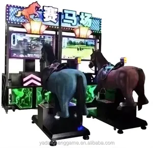2020 yeni stil elektronik GoGo jokey at sürme jetonlu 2 oyuncu elektrikli arcade at yarışı oyun makinesi