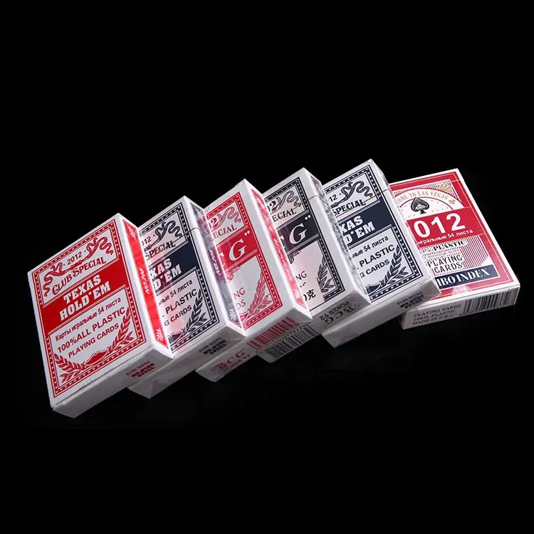 Shunda מקצועי מותאם אישית זול כרטיסי משחק פוקר שחור עמיד למים כרטיסי משחק פלסטיק חפיסה פלסטיק pvc רגיל no.1