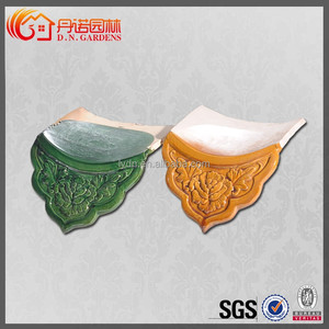 กระเบื้องหลังคาจีนเคลือบสีเหลือง กระเบื้องดินเผาสำหรับวัด พร้อมปลายหลังคาแบบวัดดัง กระเบื้องหลังคาเคลือบเงาสำหรับสถาปัตยกรรมสวนจีน - Product Image 4
