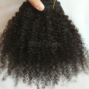 Fabrik instock Fabrik Günstiger Preis verworrene lockige Haare und Verschluss verworrene lockige Haare afro verworrene lockige Haare Afro amerikaner